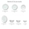 Melrich 27 Pcs Opal ware Dinner Set 6 Dinner plate, 6 Dessert plate, 6 Soup plate, 6 Bowl, 1 Medium &amp; 1 Large Bowl 1 Serving Plate Dishwasher safe Microwave safe Scratch Resistance