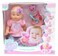 Baby Habibi 14-Inch Realistic Baby Doll - Soft Body, Drink And Wet Function, Open/Close Eyes, Removable Outfit, Feeding Bottle &amp; Potty Trainer - Toy For Girls Ages 3+