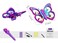 Sky Driffz Butterfly Remote Control Drone 4D-V40 2.4G Butterfly Aircraft With Side Flight, One-Key Takeoff/Landing, Headless Mode And Air Pressure Hold- Ages 8+ (698199)
