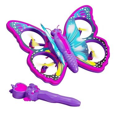 Sky Driffz Butterfly Remote Control Drone 4D-V40 2.4G Butterfly Aircraft With Side Flight, One-Key Takeoff/Landing, Headless Mode And Air Pressure Hold- Ages 8+ (698199)