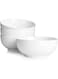 DOWAN 39 OZ Large Deep Bowls Set of 4 - White Ceramic Bowls for Ramen, Pasta, Salad, Mixed Fruit - Dishwasher &amp; Microwave Safe