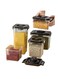 Containers Storage Set, 5 Piece Food Storage Rice Container Airtight Food Container, Kitchen Pantry and Fridge Organization