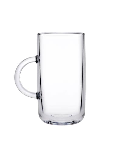 2 Pieces Iconic Glass Mug Set 270 Ml Clear