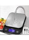 IP67 Waterproof Food Scale, 0.01oz/0.1g High Precision, 11lb/5kg Electronic Cooking Scales, Washable, Stainless Steel Weighing Platform,USB Rechargeable Digital Kitchen Scale for Cooking, Baking, etc.