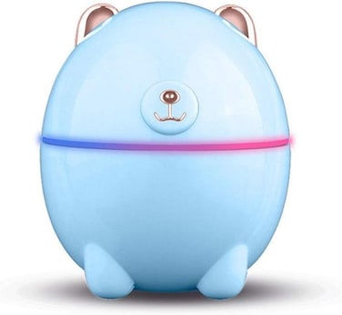 Cool Mist Humidifier Cute Ultrasonic Air Humidifier Aromatherapy Essential Oil Diffuser, Used For Family Car USB Mist, With LED Night Light (Color : Sky Blue)