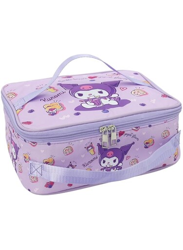 HANNEA&reg; Bento Box Bag, Insulation Cartoon Lunch Bag Food Container Bag Dual Handle Design Waterproof Zipper Reusable Insulated Tote, Lunch Box Pouch Students Kids Picnic Food Bag, 11.4''x8.3''x3.9''