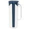 Plastic Jug with Lid and Freezer Insert, Dark Blue/Transparent, 1.7 L