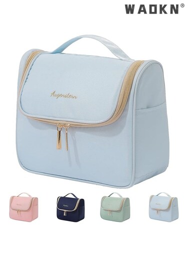 Makeup Bag Travel Cosmetic Bag Hand-Portable Girl Cosmetic Bag For Women Large Toiletry Bag Organizer&iuml;&frac14;&OElig;Blue