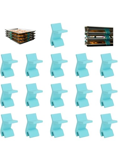 16 PCS Baking Sheet Stackers,Reusable Trays Stacking Holder,Space-Saving Trays Stacking Holder,Multipurpose Baking Tray Stackers Suitable,for Home Kitchen,for Freeze Dryer Trays