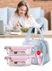 2 Pcs Glass Meal Prep Containers&iuml;&frac14;&OElig;Leak Proof Lunch Box&iuml;&frac14;&OElig;Food Storage Containers with Lids&iuml;&frac14;&OElig;with Durable Lock Covers, With Insulated Bag and Tableware,for Microwave, Oven,Freezer and Dishwasher&iuml;&frac14;&OElig;680ml