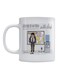 Employee Of The Month Printed Mug White/Pink/Blue