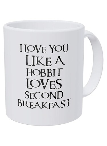 A Mug To Keep Designs I Love You Like Hobbit Loves Seond Breakfast, 11 Ounces Funny Coffee