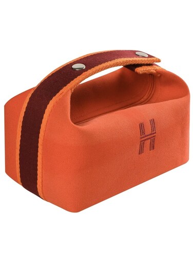 Cosmetic Bag Storage Bag, Simple Waterproof Canvas, Fashion Lady Travel Storage (Orange)