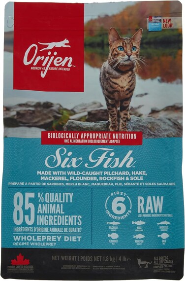 ORIJEN NF 6 Fish Cat Food, 1.8kg