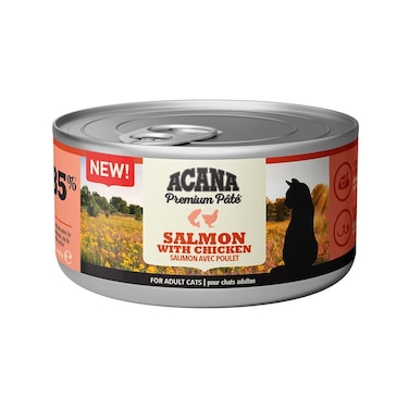 Acana Premium Salmon &amp; Chicken Pate Cat Wet Food 85G