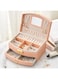 DRAVEN - GG Jewellery Box Leather Jewellery Box for Travel, Jewellery Organiser, Multifunctional Necklace Earring Storage Box with Mirror Gifts Suitable for Rings Earrings Necklaces Bracelets Jewelry