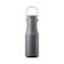 LocknLock 470ml Stainless Steel Metro Double Tumbler &ndash; Stylish Grey Travel Mug with Handy Strap
