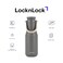 LocknLock 470ml Stainless Steel Metro Double Tumbler &ndash; Stylish Grey Travel Mug with Handy Strap