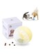 TORMEN Dog Treat Ball Toy, Pet Zone IQ Dispensing Interactive Food Dispenser Puzzle for Pets, Adjustable Difficulty, Durable Leak-Resistant Ball, Treat-Dispensing Toy for Exercise &amp; Fun(Yellow)