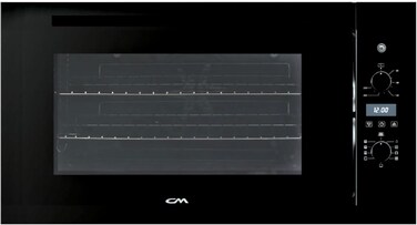 CM SCREEN F9 BLACK/GAS 90cm Built-In Gas Oven &ndash; 100L Capacity with 9 Functions, Rotisserie &amp; LED Touch Timer