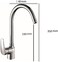 CM 90218 MISCCRM kitchen faucet fix with swivel spout chrome finish