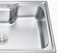 ELITE 8050S Single Bowl Top Mount Kitchen Sink &ndash; Matte Stainless Steel Sink, 80cm