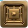 ELITE HM4544GSQ Gold Under-Mount Kitchen Sink &ndash; Stainless Steel Single Bowl Sink, 45cm