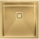 ELITE HM4544GSQ Gold Under-Mount Kitchen Sink &ndash; Stainless Steel Single Bowl Sink, 45cm