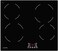 CM CASA 60cm Vitroceramic Hob &ndash; Black Glass Cooktop with Sliding Touch Control &amp; 4 Hi-Light Zones