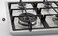CM Delux 60 gas hob,Stainless steel cooker with black panel 4 gas bueners, auto ignition cas iron pan support