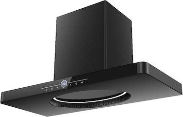 CM RONDA 90-900MM T-SHAPE AUTO COOKER HOOD * COLOR: BLACK9 SPEED TOUCH AND GESTURE CONTROL SWITCH * 1PCS 8W ROUND LED LIGHT RING * METAL BLOWER CABINET COVER * 1.5M ALUMINUM EXHAUST PIPE1380M&sup3;/H