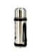 Rahalife Stainless Steel Thermo Vacuum Insulated Flask Water Bottle  Outdoor Sports Portable Car Travel Pot Vaccum Jug Large Capacity 1.1L-Black/Silver