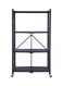 3-Tier Rack Black 125x10x39cm
