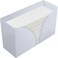 Fete White Acrylic Countertop Paper Towel Holder Dispenser for Kitchen or Bathroom