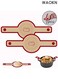 Silicone Bread Sling for Oven , 2 PCS Red Non-Stick &amp; Reusable Bread Baking Supplies with Extra Long Handles , Easily Transfer Sourdough , Dishwasher Safe , Round ,Baking pad silicone baking pad , red .