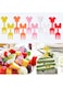 Pcs Mouse Head Food Picks, Mini Bow Fruit Forks,Cartoon Toddler Toothpicks Box Decor Lunch Accessories Cake Supplies for Party School