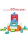 Mega Bloks First Builders Big Building Bag 60-Pcs Pink DCH54