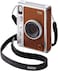 Fujifilm Instax Mini EVO Hybrid Instant Camera Brown   Fuji Instax Mini Single Pack Instant Film   32GB microSD   Camera Case - Bundle
