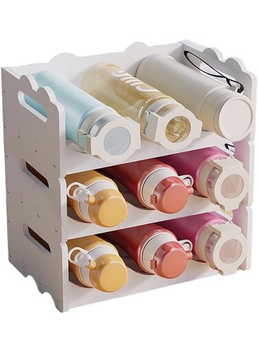 Stackable Water Bottle Organiser For Cabinet