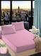 Faded Pink Queen Size Stripe Bed Sheet Set Cotton 180x200+20cm