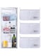 MAKINGTEC (3 Pack) Refrigerator Door Organizer Mesh Bags Set,Fridge Door Organizer, Fridge Storage Container Used for Kitchen, Refrigerator Door,Bag Storage Organizer for Small Objects, WHITE