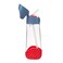 Big Kids Tritan&acirc;&bdquo;&cent; Drink Bottle with Straw   Leakproof Push Button Lid   Ergonomic Triangle Grip   BPA-Free Reusable Water Bottle for School Kids   600ml-Blue Blaze