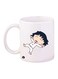 Maruko Chan Printed Mug White/Black 12ounce