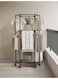 Heavy-Duty Adjustable Clothes Drying Rack - 2-Tier Metal Shelves + Hanging Rods   Multi-Position Space-Saving Organizer for Bedroom, Bathroom &amp; Closet   Sturdy Floor Standing Design (Black)