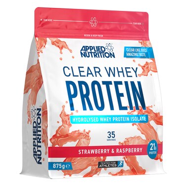 Applied Nutrition Clear Whey Protein, Strawberry &amp; Raspberry, 875 GM