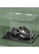 HEMYLU Acrylic Display Case with Lid, Rectangle Clean Acrylic Box with Matte Black Stand for 1:18 Diecast Model Cars (13x6.7x6.3 inch)