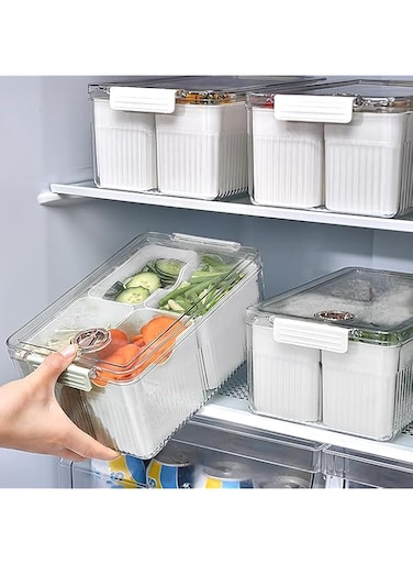 Refrigerator 4 Compartment Storage Box