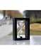 Sand Timer, 30 Minutes Wooden Black Frame with White Sand Decorative Hourglass for Tabletop Home Office School Decor