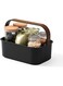 Umbra Bellwood 11x7 BLK/WAL Storage Bin, Medium, Black/Walnut