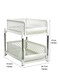 Drainage trough, bathroom storage rack, plastic kitchen storage rack, pull-out desktop storage rack, adjustable Material storage